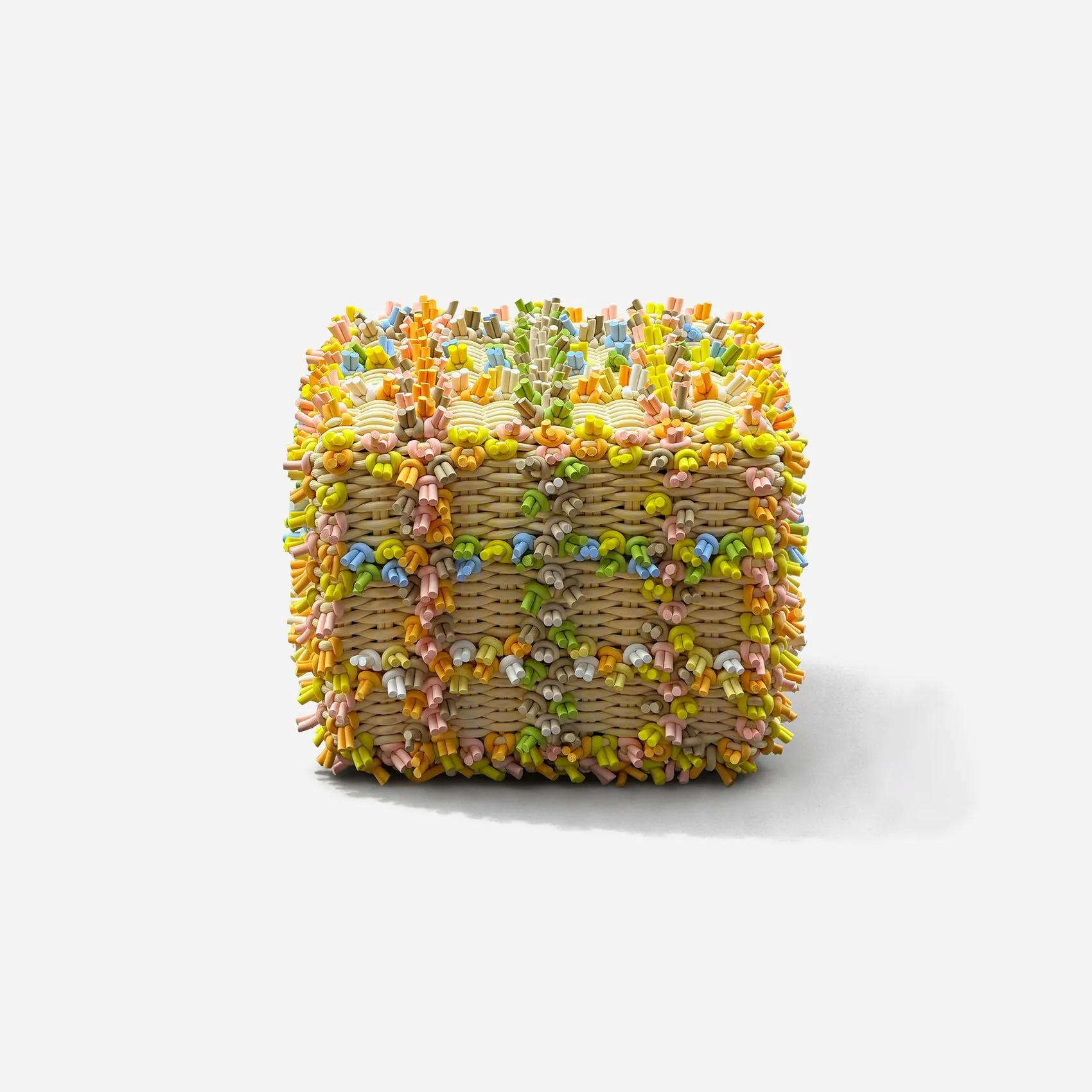Extra Trimmings Square Stool